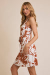 Terracotta Floral Dress