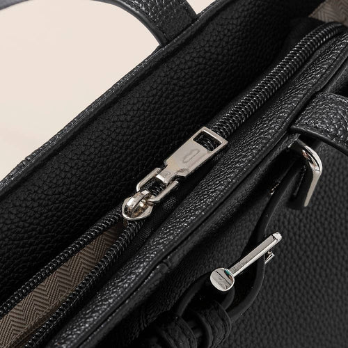 White Rectangle Belt Strap Faux Leather Shoulder Bag
