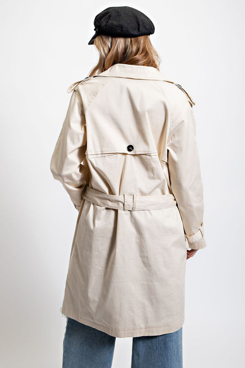 Olivia Beige Trench Coat