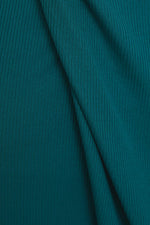 Teal front Wrap Midi Dress