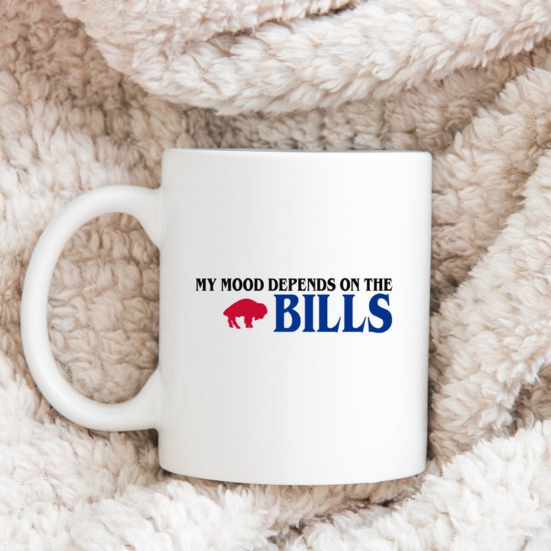 My Mood Depends On The Bills 15oz Mug