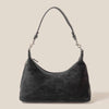 Brown Classic Faux Suede Hand Bag