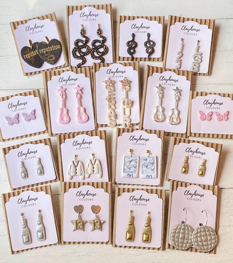 Swiftie Earrings - REP Hearts