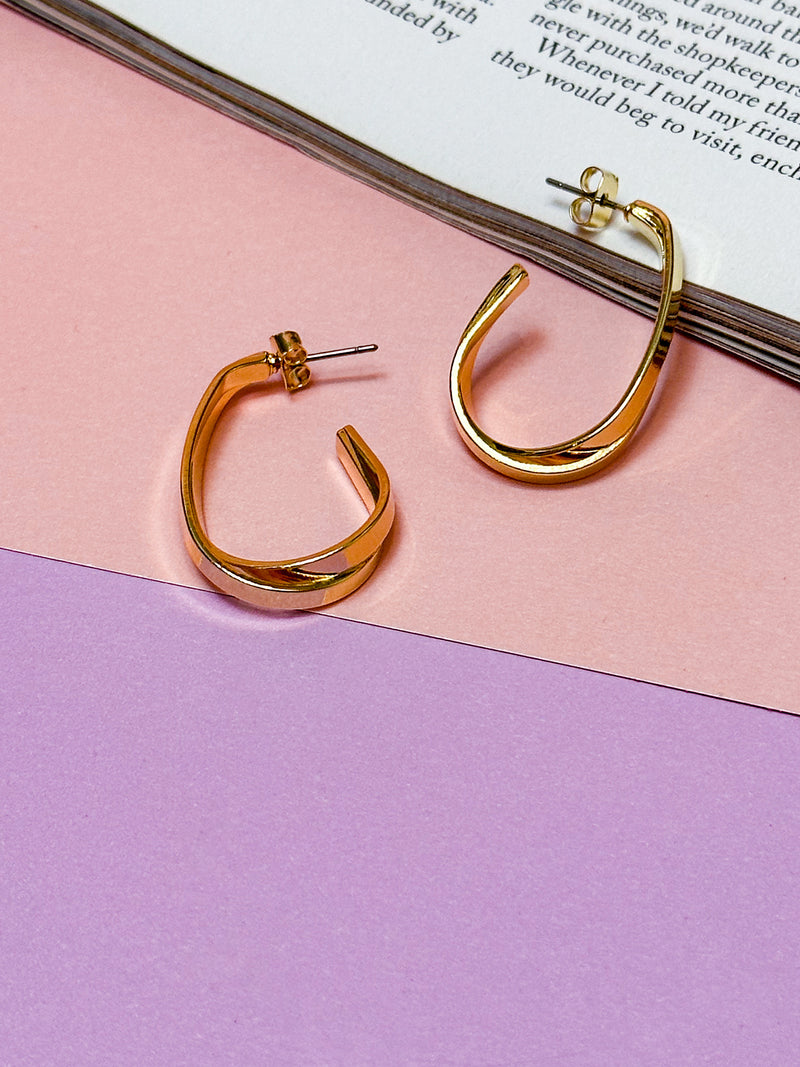 Mama Mia Gold Hoop Earrings