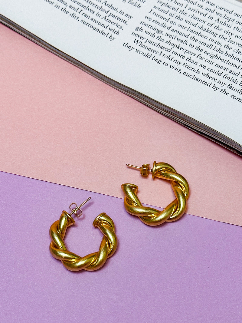 Karl Hoop Earrings