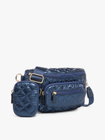 Arianna Quilted Nylon Belt Bag w/ Pouch | 3 Colors