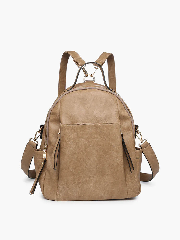 Lillia Taupe Convertible Backpack