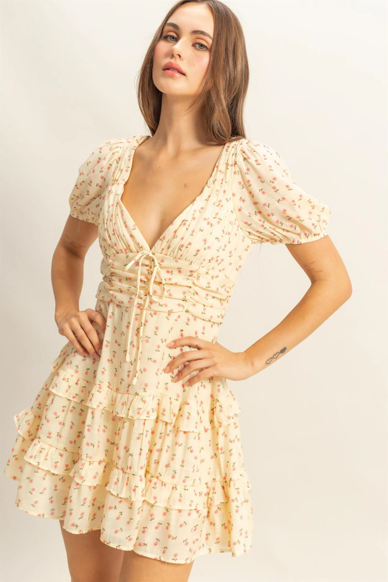 Floral Yellow Dress