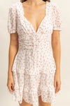 Floral White Dress