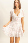 Floral White Dress