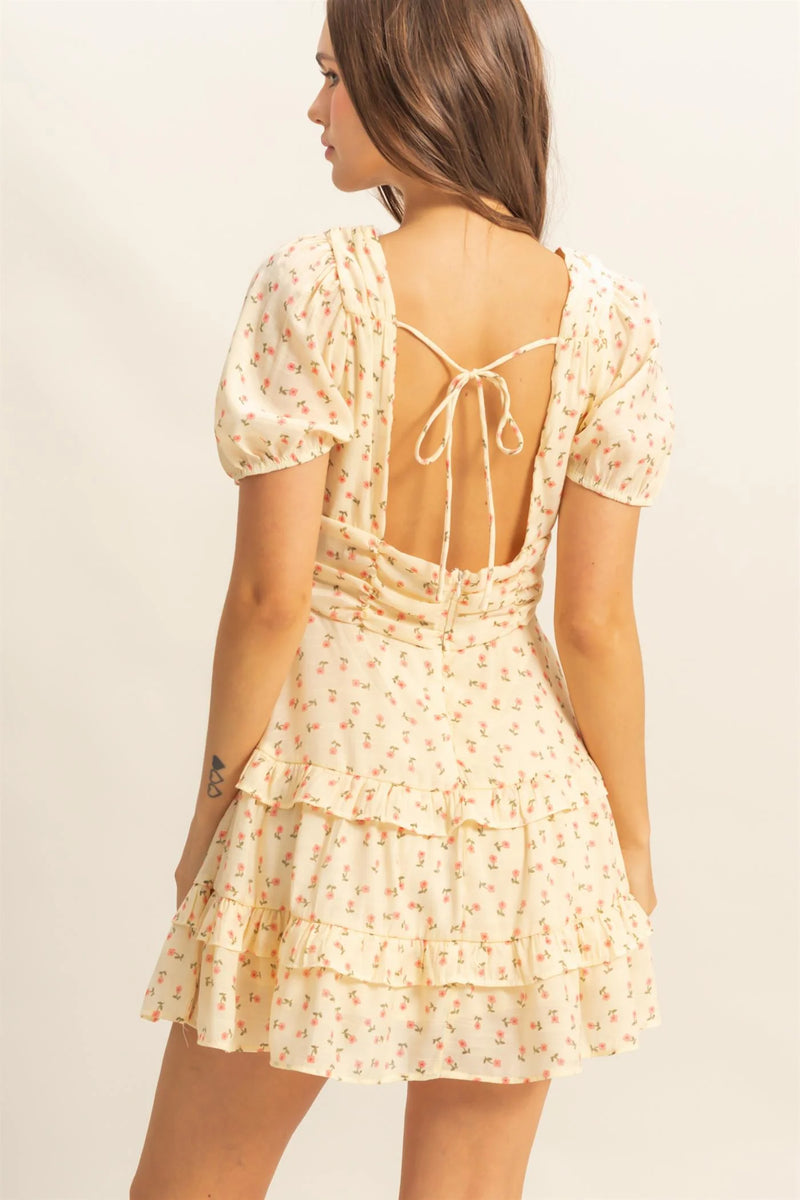 Floral Yellow Dress