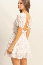Floral White Dress