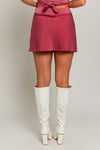 Poppy Rose Pink Mini Skirt