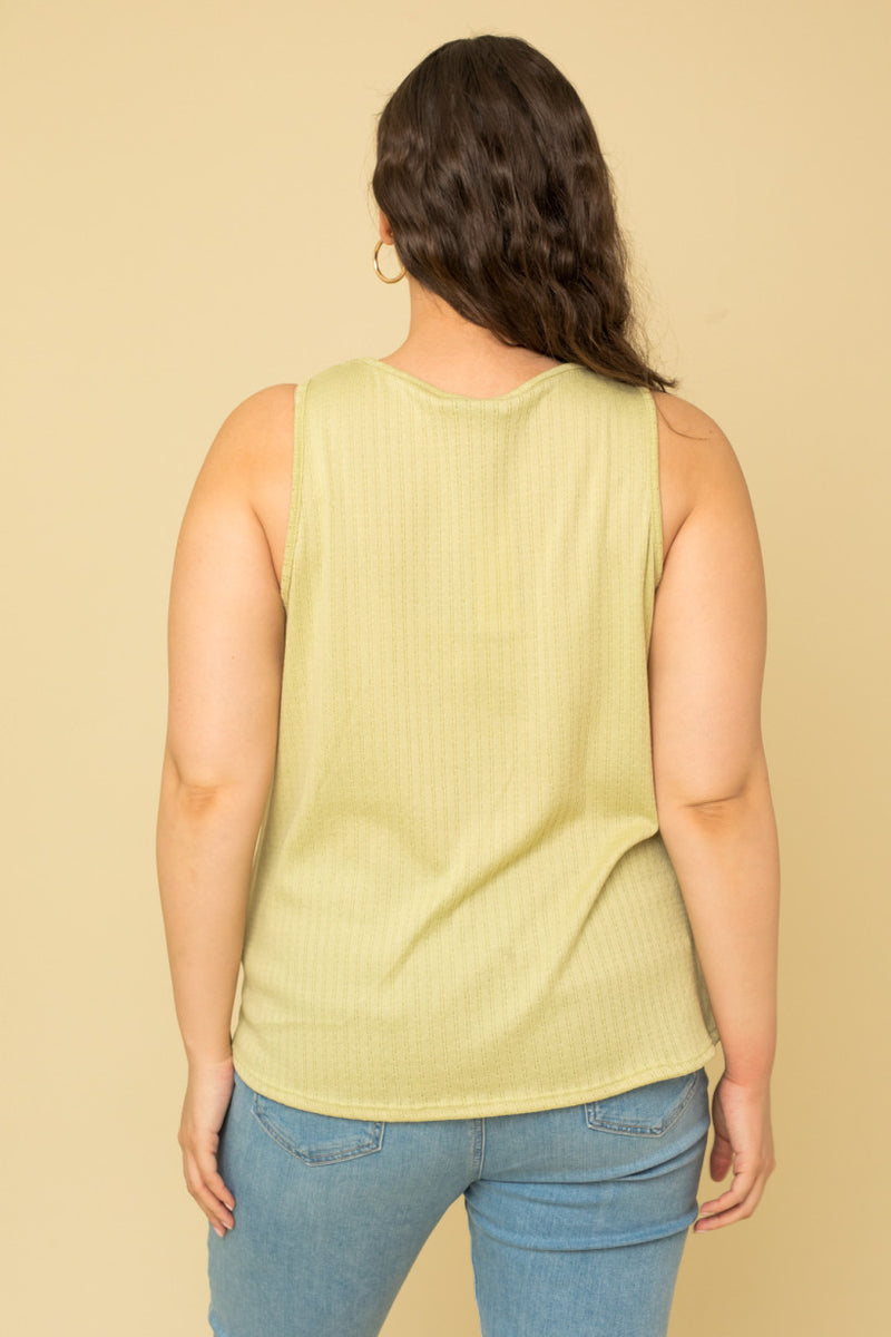 Light Green Twist Top