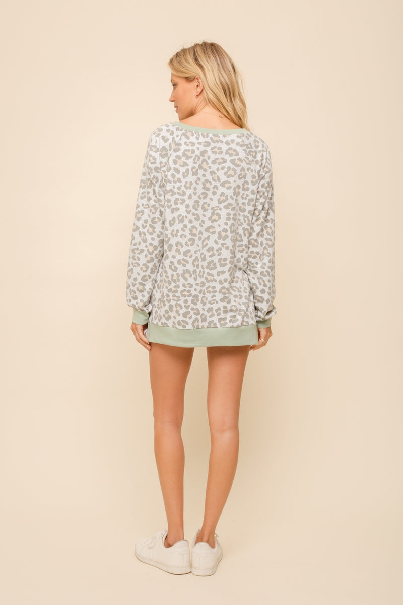 Animal Print Wild Pullover Sweatshirt