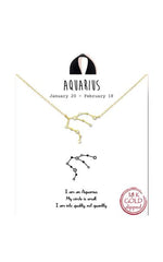 Gold Dipped Zodiac Constellation Necklace