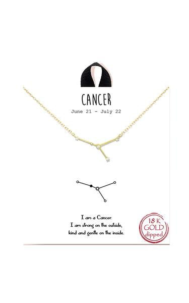 Gold Dipped Zodiac Constellation Necklace