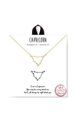 Gold Dipped Zodiac Constellation Necklace