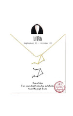 Gold Dipped Zodiac Constellation Necklace