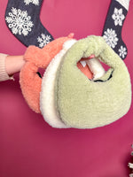 Teddy Bear Faux Fur Mini Tote Bag (5 colors)