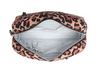 Neoprene Pastel Pink Cheetah Print Cosmetic Bag