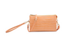 Embossed Orange Crocodile Print Crossbody/Wristlet Bag