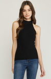 Black Hannah High Neck Top