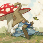 Gygi Toadstool Gnome Wall Art