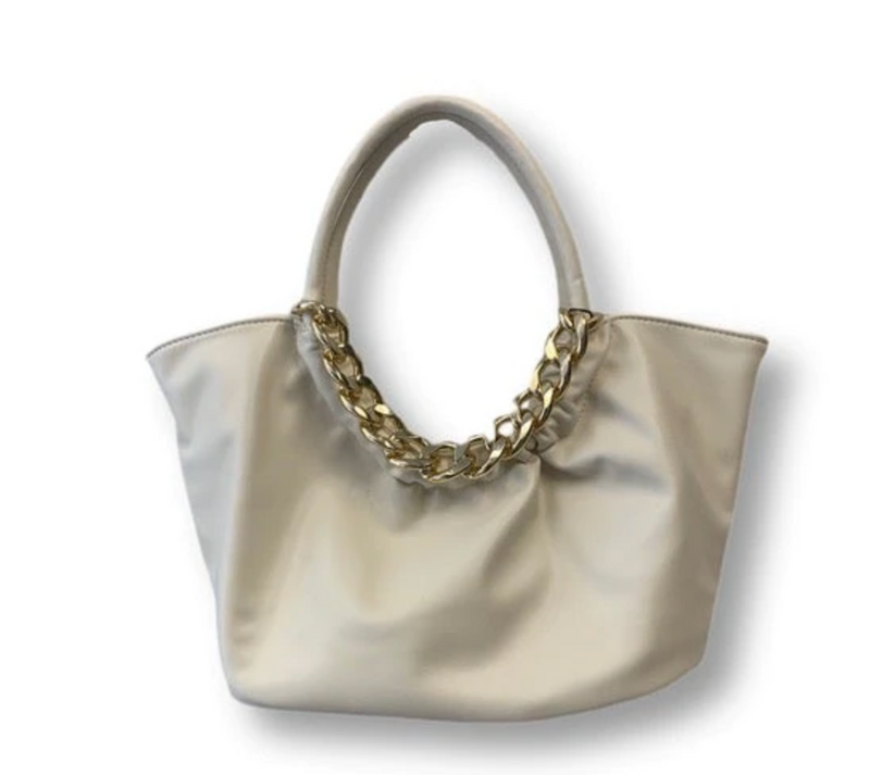 Medium Tote Bag With Gold Chain