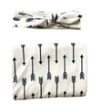 Black Arrow Pattern Swaddle and Knotted Headband Set