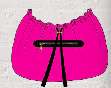 Nina Pink Nylon Slouch Bag