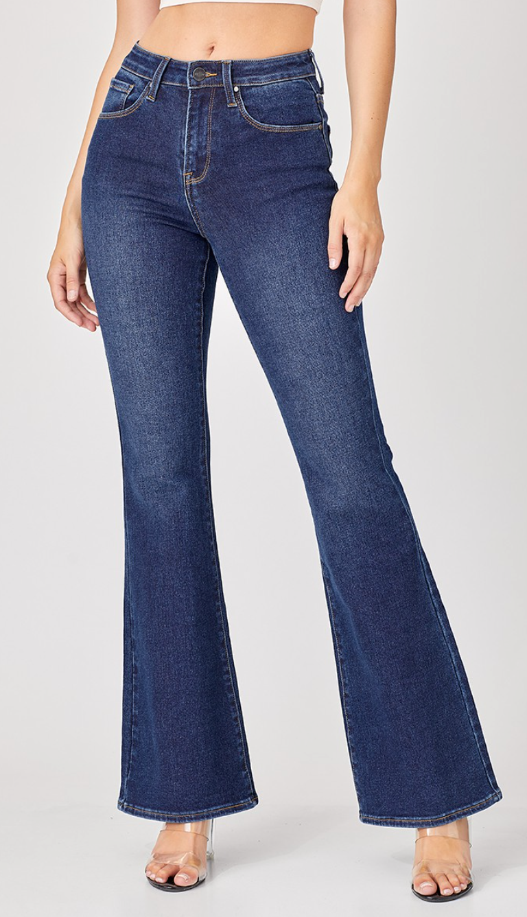 High Rise Basic Flare Jeans