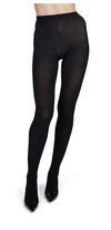 Black Pin Ribbed Sweater Tights