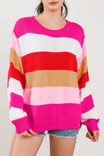 Marie Striped Long Sleeve Sweater