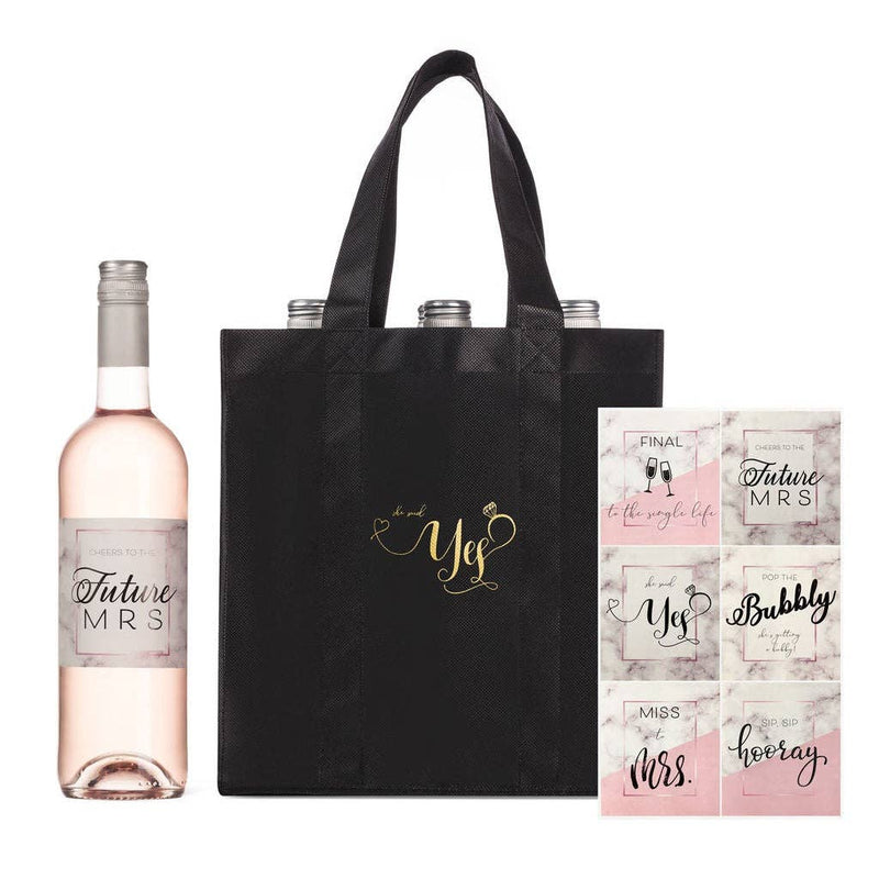 She Said Yes 6-Bottle Wine Tote Bag