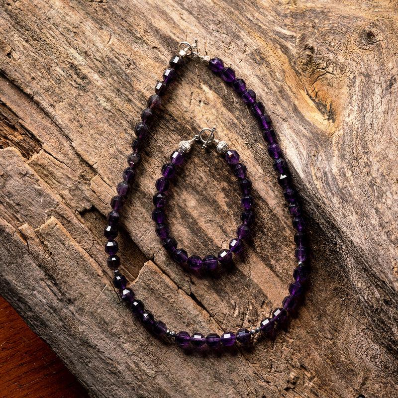 Amethyst Energy Prism Necklace or Bracelet