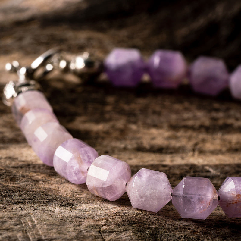 Lavender Jade Energy Prism Necklace or Bracelet