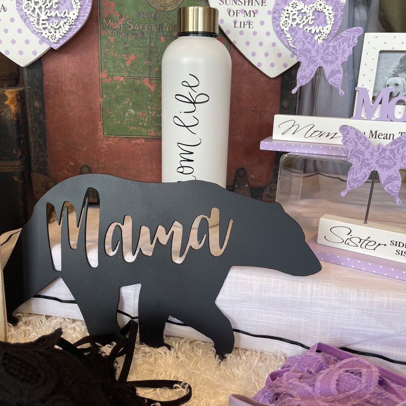 Mama Bear Metal Sign